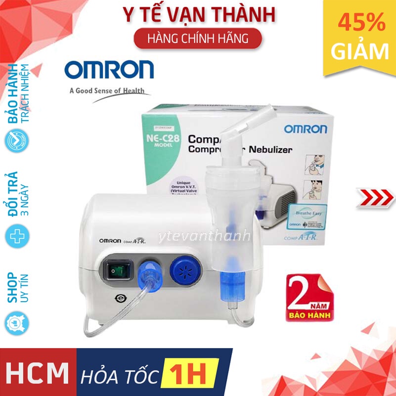 ✅ [Chính Hãng DKSH] Máy Xông Khí Dung Mũi Họng: Omron NE-C28 -VT0541