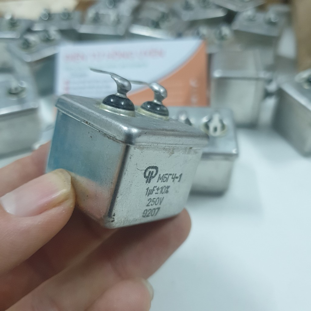 Combo 2 Tụ nga 1uf. Tụ dầu nhôm 1MF dòng tải cao