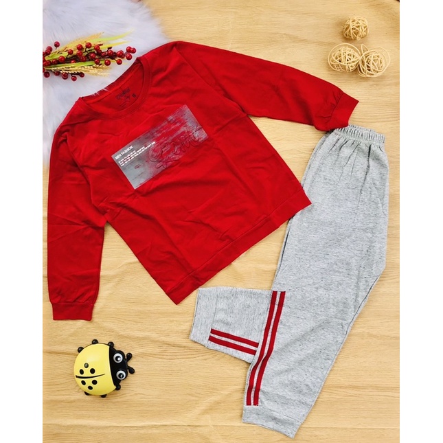 🚗 Bộ dài tay cotton hàng shop bé trai từ 35-60kg