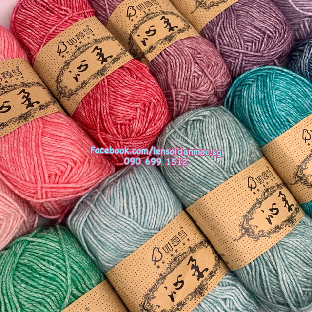 Combo 10 cuộn len cúc tần (tự chọn màu)