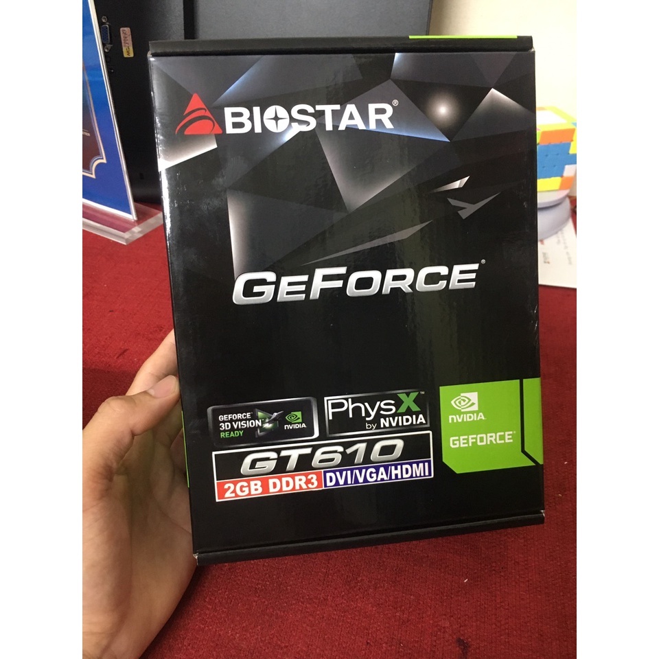 VGA PC, card màn hình, card đồ họa Biostar GT610 2GB 64bit - Hàng chính hãng