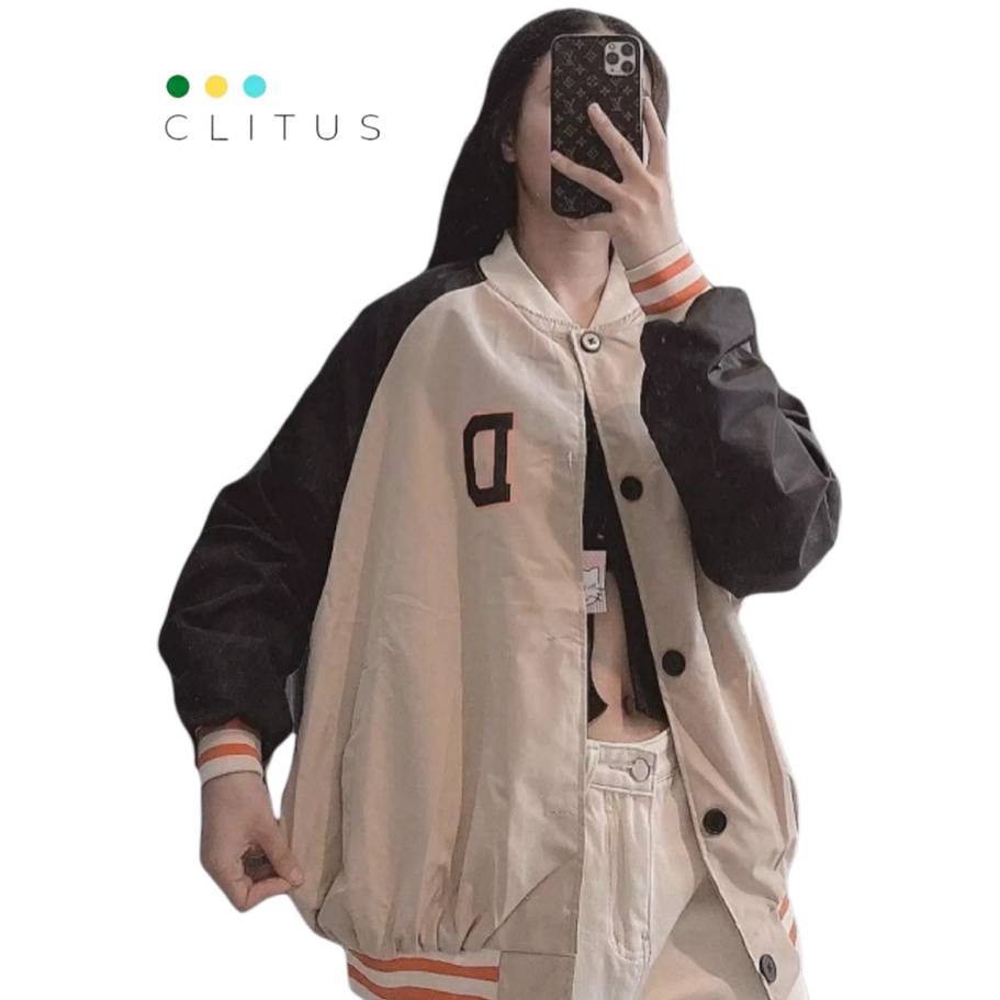 [ HÌNH THẬT 100% ] Áo Khoác Bomber Nữ In Chữ Mẫu Mới Cực Xinh - CLITUS FASHION