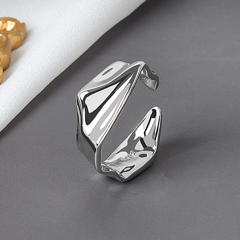 Nhẫn Màu Vàng / Bạc Phong Cách Gothic Đơn Giản Thời Trang Có Thể Điều Chỉnh Cho Nữ