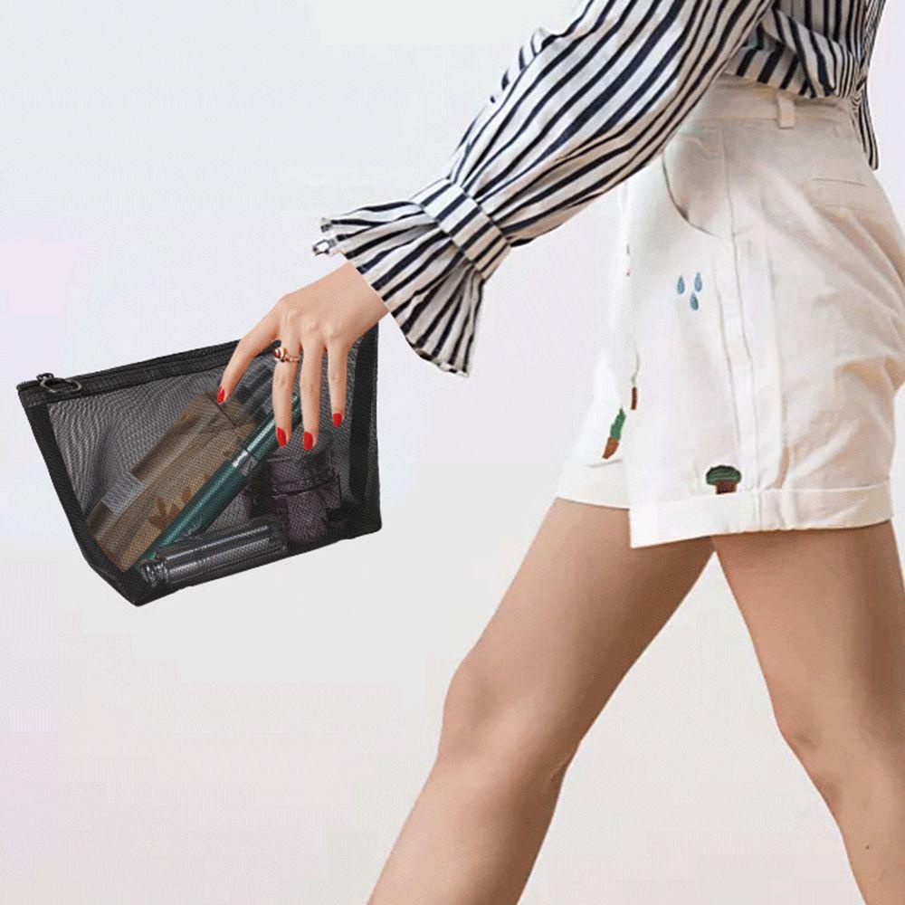 Túi Lưới Trong Suốt Đựng Đồ Trang Điểm Khi Đi Du Lịch