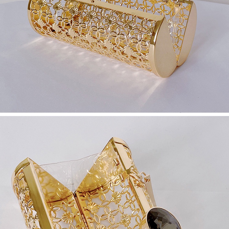 Túi đeo chéo JASMIN NOIR kiểu gối phối dây xích thời trang cho nữ