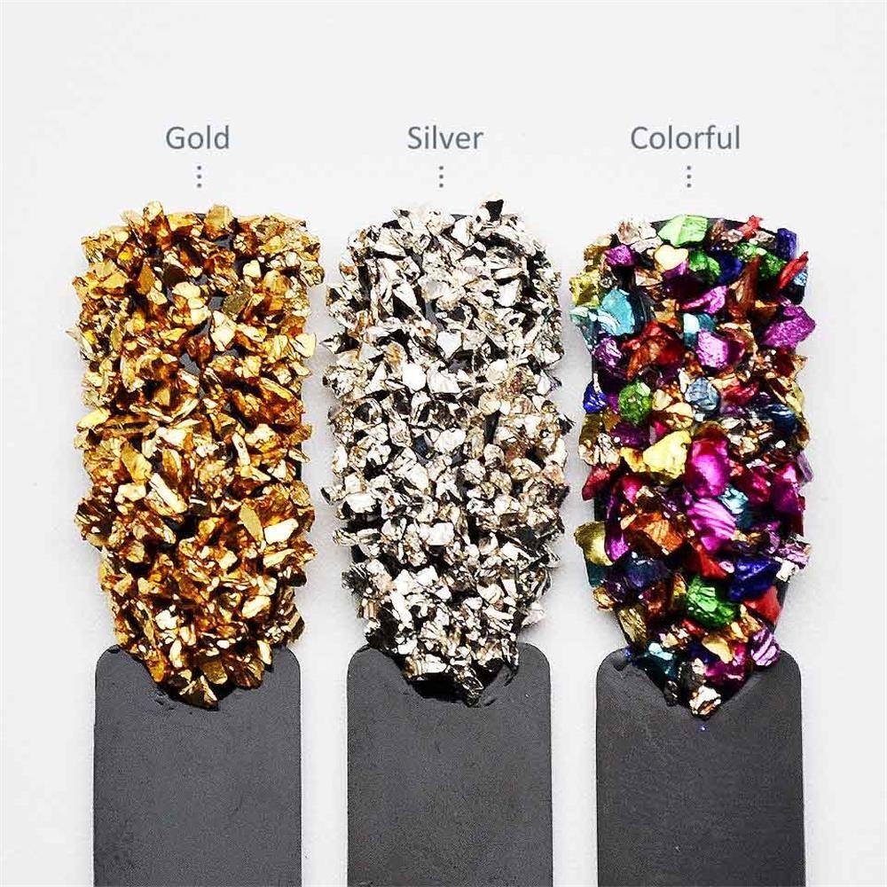 Kim Tuyến Lấp Lánh Nhiều Màu Sắc Trang Trí Móng Tay Nghệ Thuật DIY