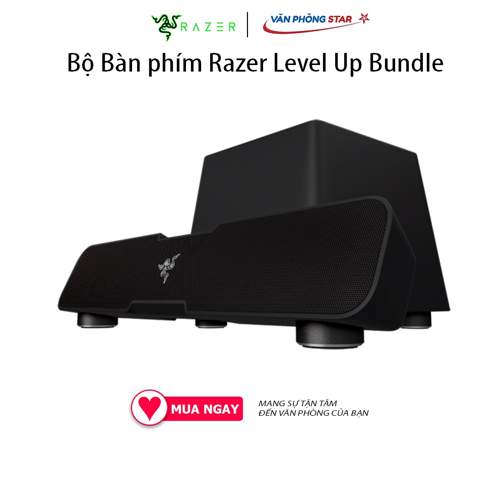 Loa Razer Leviathan V2 Bluetooth Gaming Speaker kết nối USB, Bluetooth 5.2 Âm trầm sắc nét, rõ ràng và âm trầm sâu, mạnh