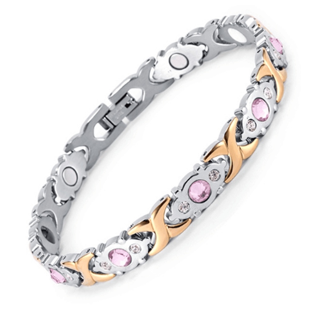 Crystal Gem Women Health Bracelet Energy Magnetic Fashion Jewelry Female Bracelet Girl Gift