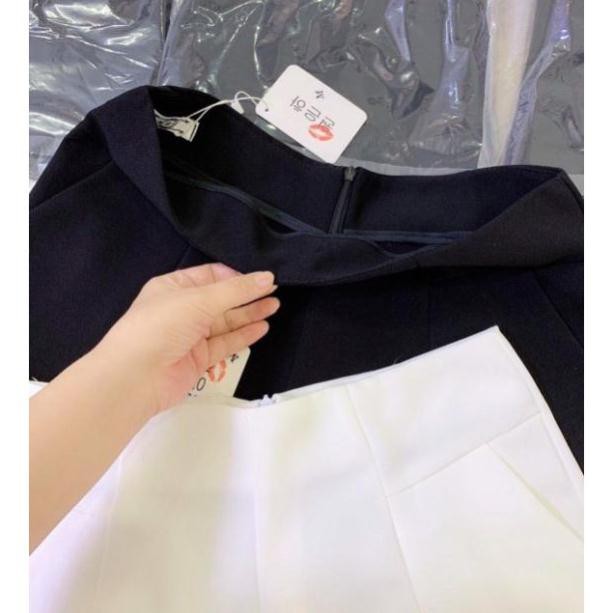 Quần short cạp cao túi vuông