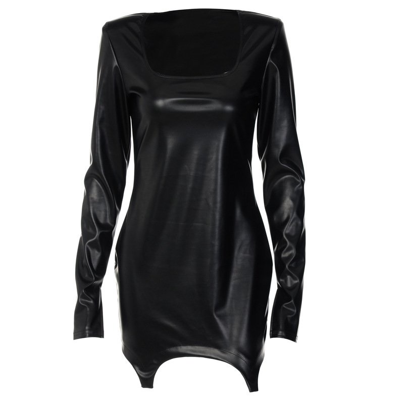 Đầm tay dài cổ chữ u form ôm phong cách quyến rũ