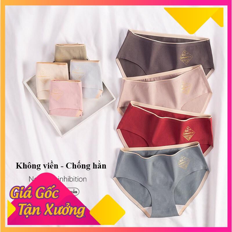 Quần Lót Cotton Ép Không Đường May Kháng Khuẩn ql11
