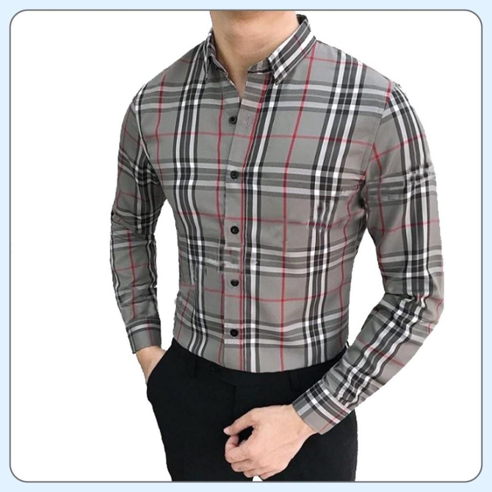 Áo sơ mi - Áo sơ mi buberry nam cao cấp - Chất liệu buberry dày dặn, mềm mịn, thấm hút mồ hôi, form trẻ trung năng động | BigBuy360 - bigbuy360.vn