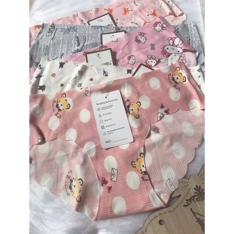 Quần Lót Đúc Su Thông Hơi Lượn Sóng Hình Cute