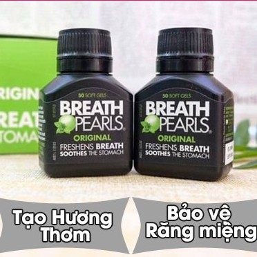 [NEW] Breath Pearls - Viên Uống Thơm Miệng Úc, 50 viên