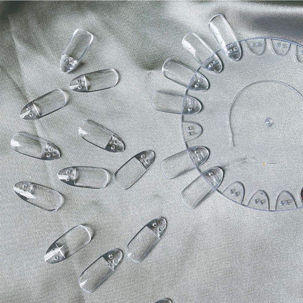 Kệ Trưng Bày Móng Tay Giả Hình Tròn Bằng Nhựa Trong Suốt Tháo Rời Được Tiện Lợi