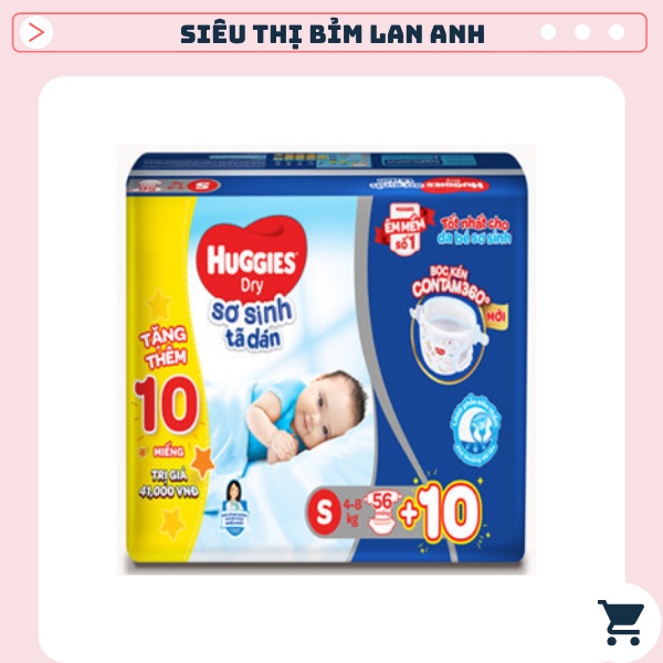 [ CỘNG 10 MIẾNG] Tã / Bỉm quần/dán Huggies NB74/S56/M74/L68/XL62/XXL56(đệm mây mới co dãn 4 chiều)