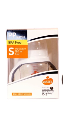 BÌNH SỮA WESSER PP CỔ RỘNG