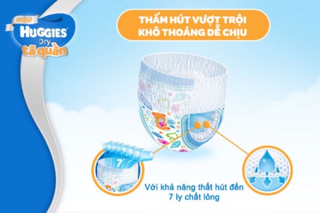 Tã quần Huggies size L cho trẻ từ 9-14 kg