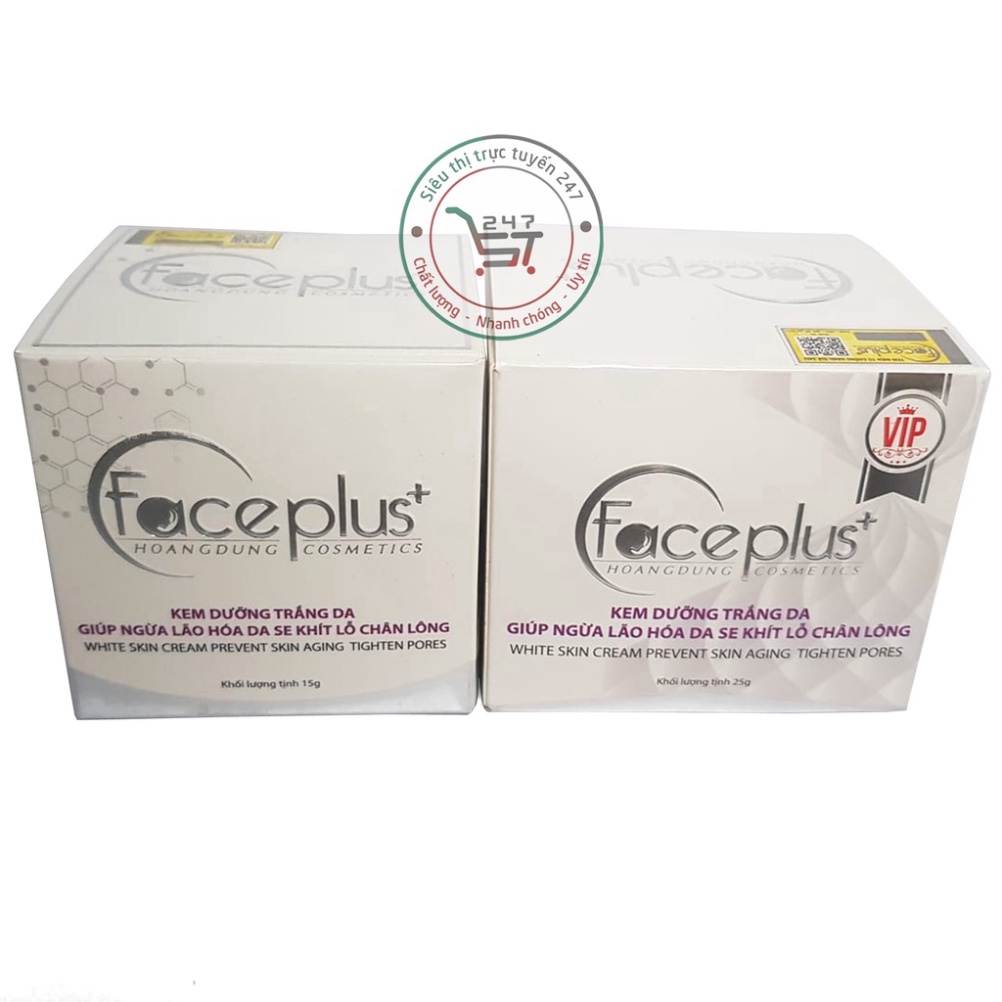 Kem face trắng da mặt ngừa lão hóa se khít lỗ chân lông Face Plus