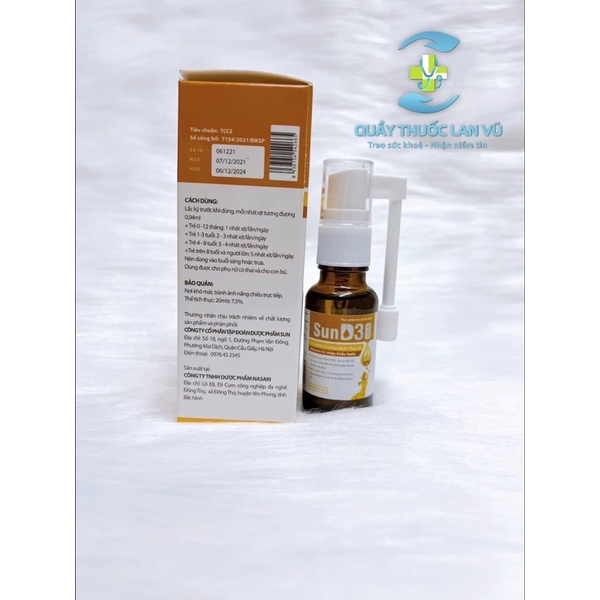 Vitamin D3K2 có vòi xịt