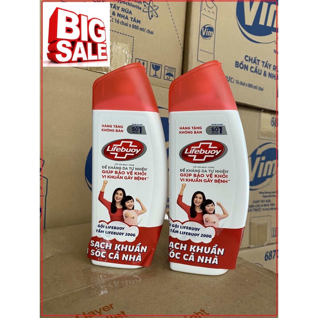 SỮA TẮM LIFEBUOY BẢO VỆ VƯỢT TRỘI CHAI 200G ( HÀNG KHUYẾN MÃI )