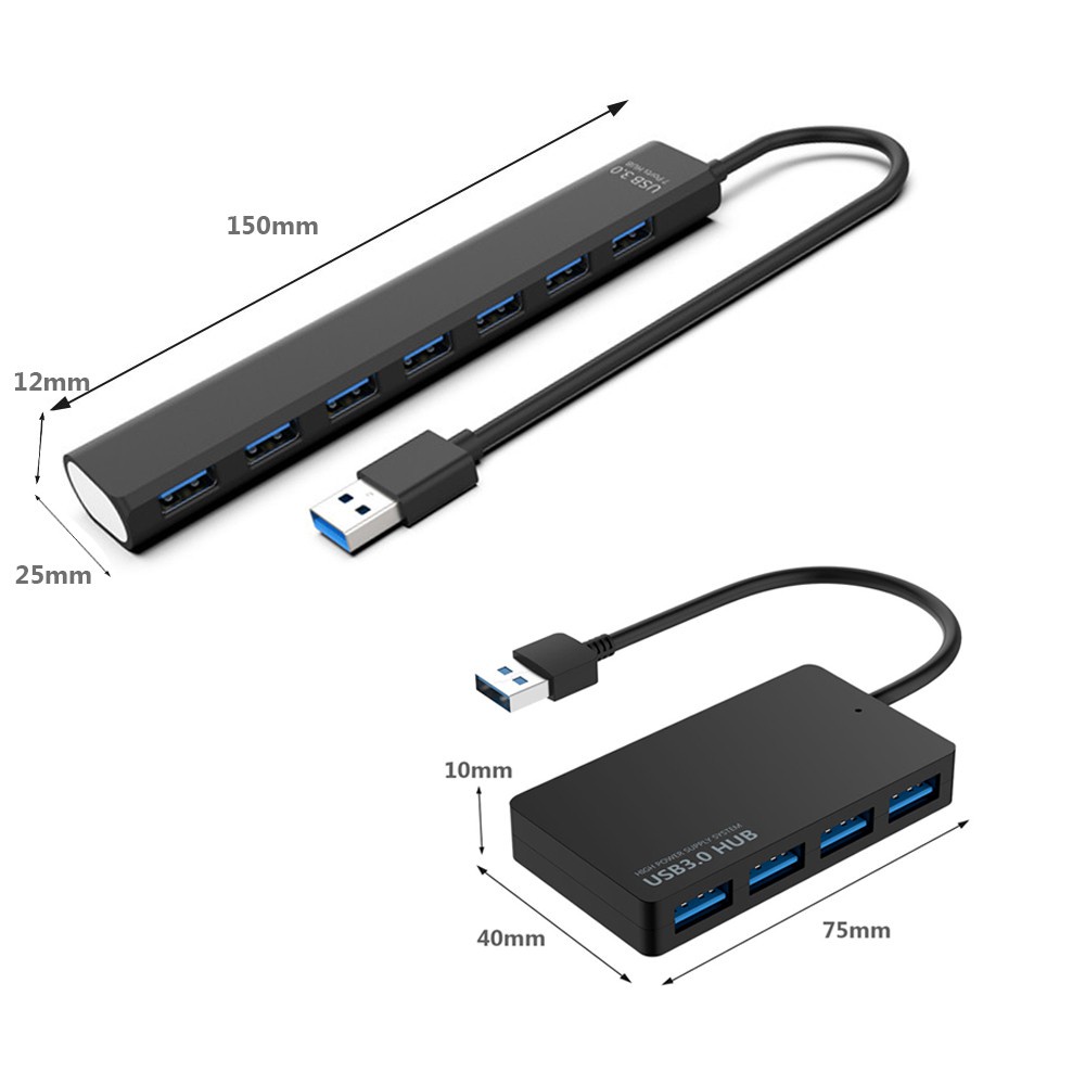Bộ Chia 4 / 7 Cổng Usb 3.0 Tốc Độ Cao Có Đèn Led Chuyên Dụng | BigBuy360 - bigbuy360.vn