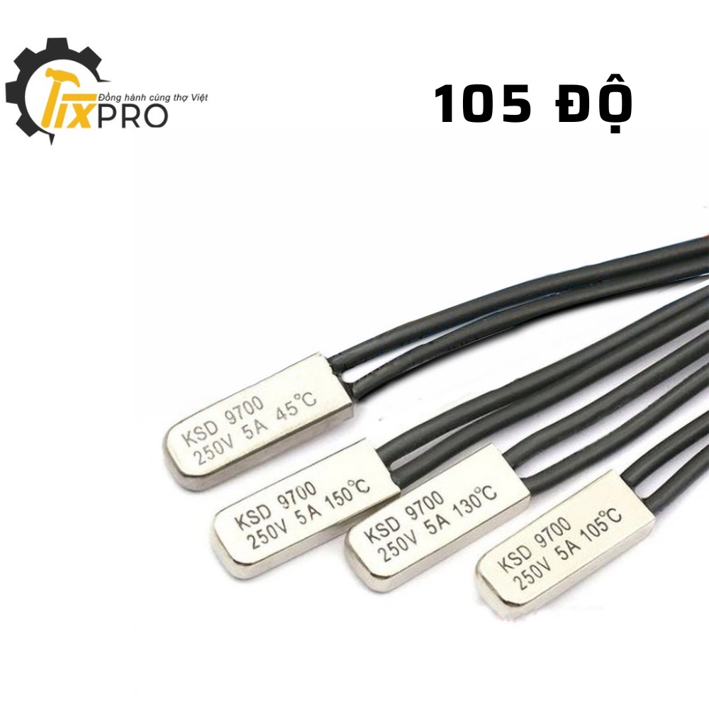 Rơ le nhiệt KSD9700 105 độ 5A 250V loại thường đóng