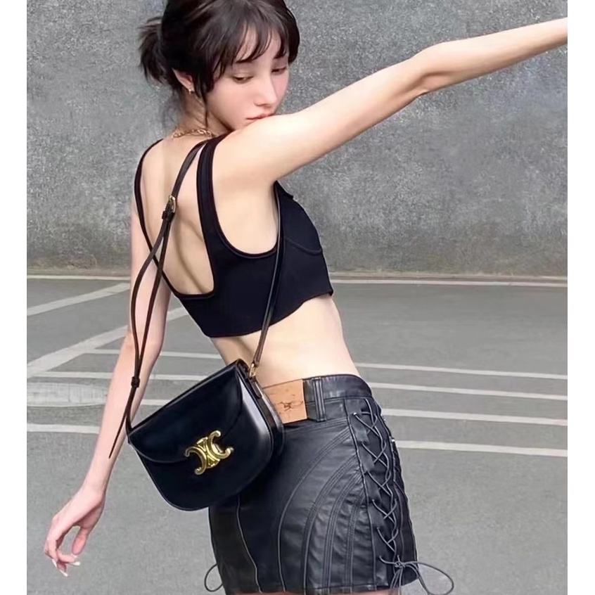 Túi Xách Tay Bằng Da Sáng Phong Cách LISA 2022