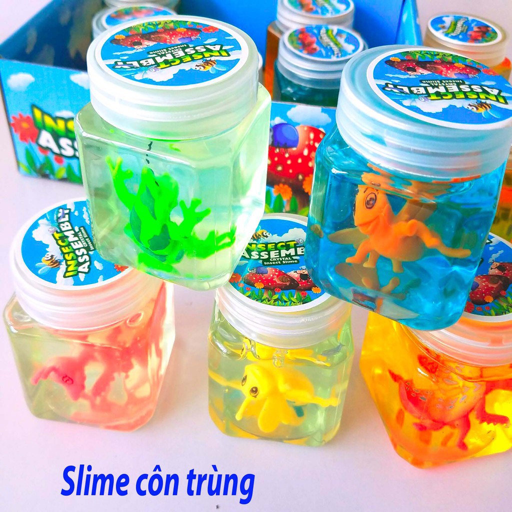 Slime chất nhờn ma quái  CÔN TRÙNG squishy không dính tay shop oanh