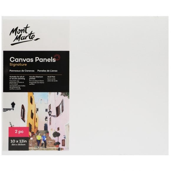 Cá Chép - Vải canvas vẽ Mont Marte Canvas Panels Pack 2 25.4x30.5cm - MM-CMPL2530