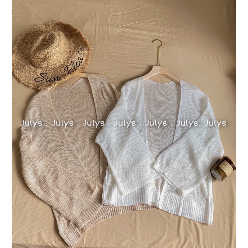 Áo cardigan len mỏng (ảnh thật)