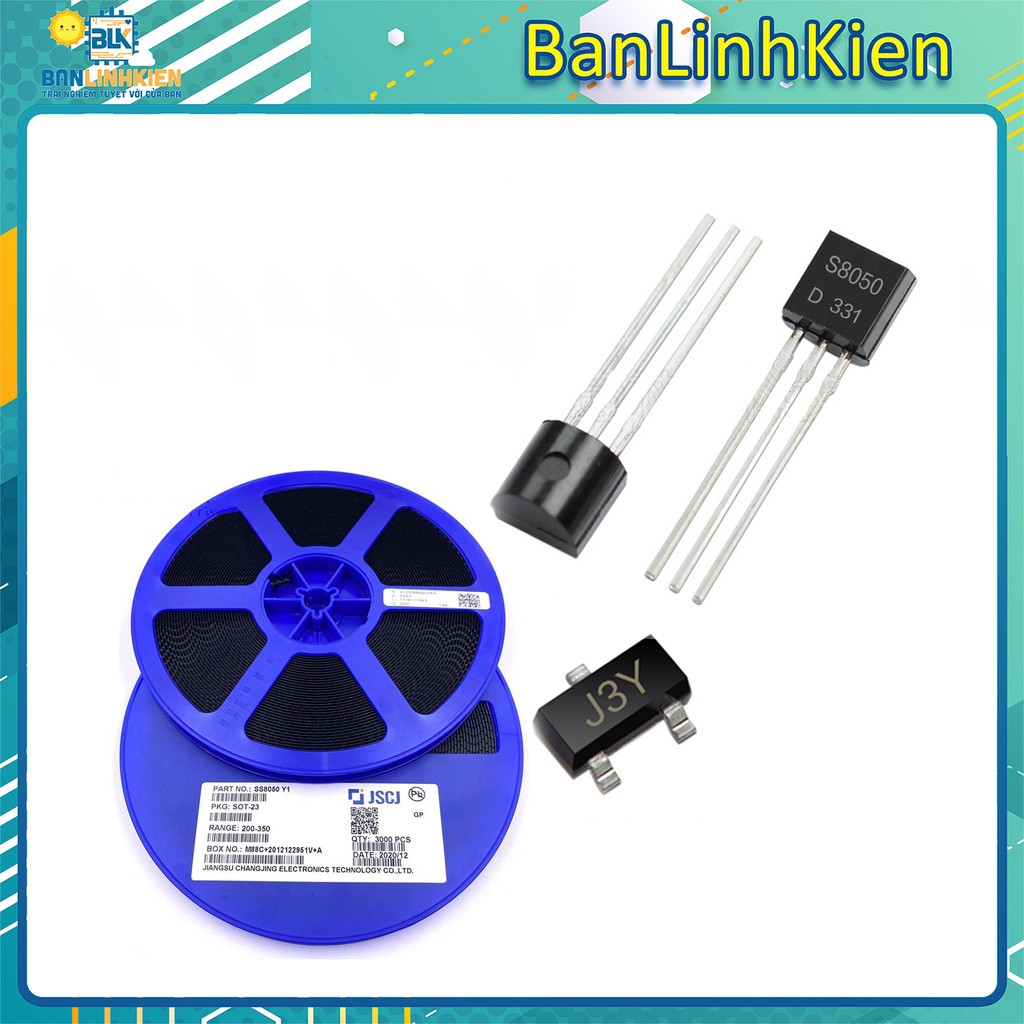 Bộ 10 transistor S8050 TO92/ SOT23 Trans NPN 0.5A 40V A1