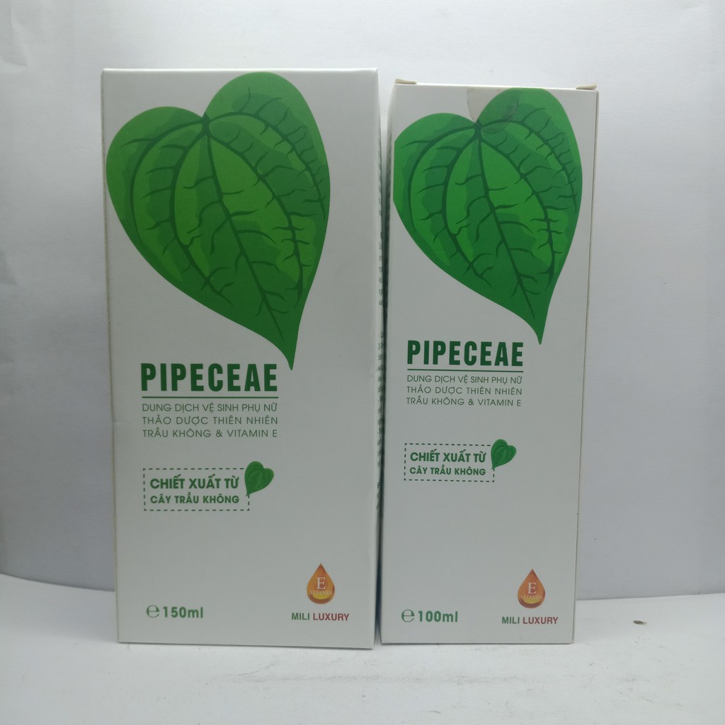 PIPECEAE Vệ sinh phụ nữ chiết xuất Trầu Không,Vitamin E