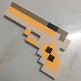 Đồ chơi súng lục minecraft xám