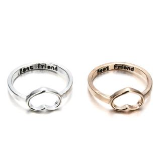 Nhẫn Hình Trái Tim Khắc Chữ Best Friend Thời Trang Cho Nữ