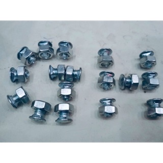 [Ốc V lỗ] 50 con ốc và bù lon bắt sắt V lỗ dùng với bass kệ, sắt V lỗ lắp ráp kệ sắt V lỗ đa năng