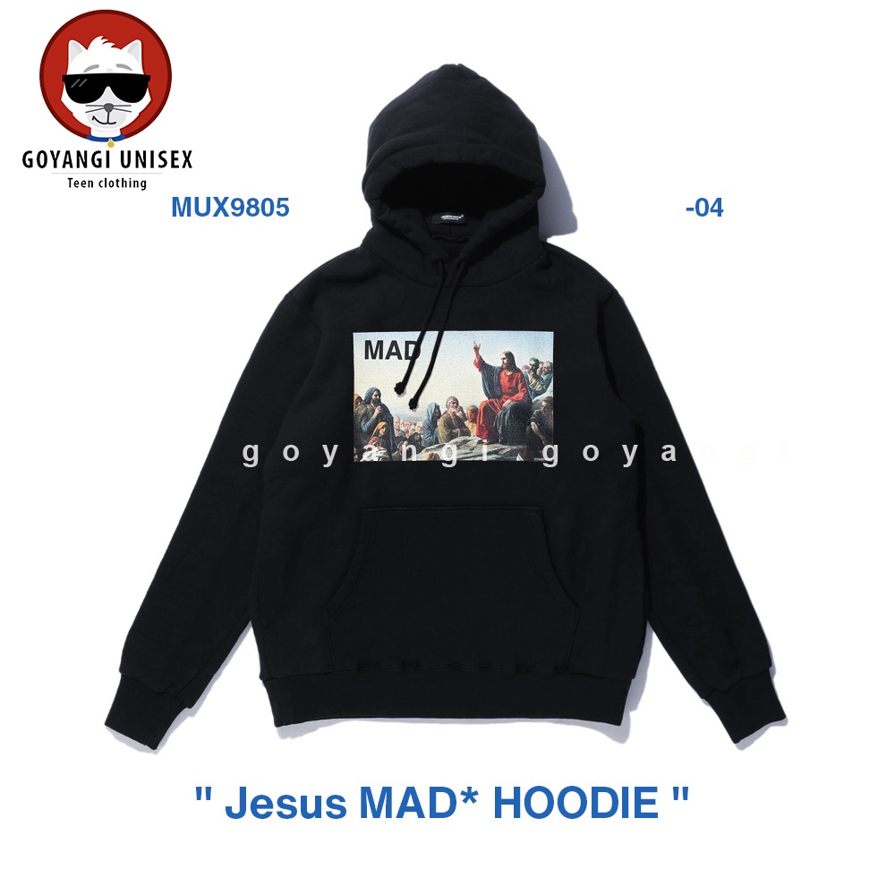 Áo Hoodie GYG Unisex Jesuss Form Rộng Oversize Phong Cách Hàn Quốc