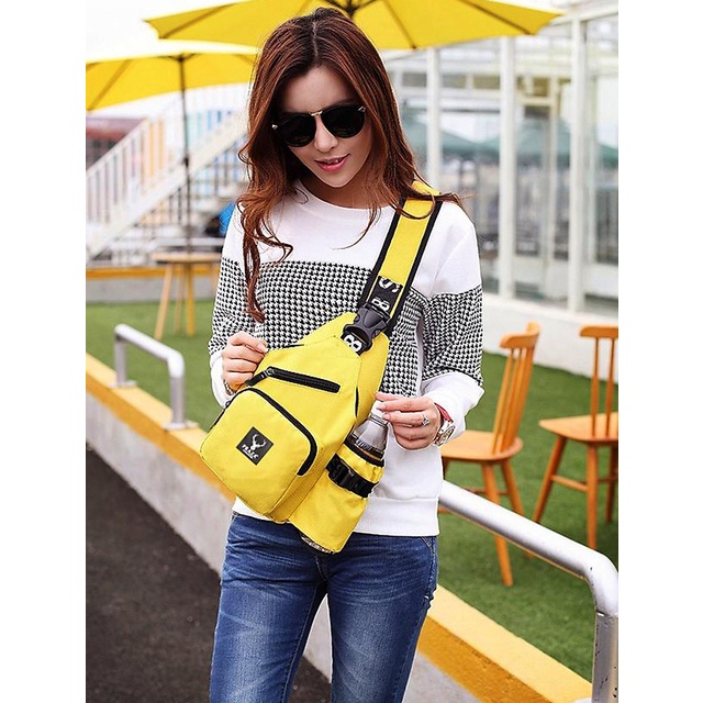 Túi Đeo Chéo Praza Cao Cấp DC108 - Vàng