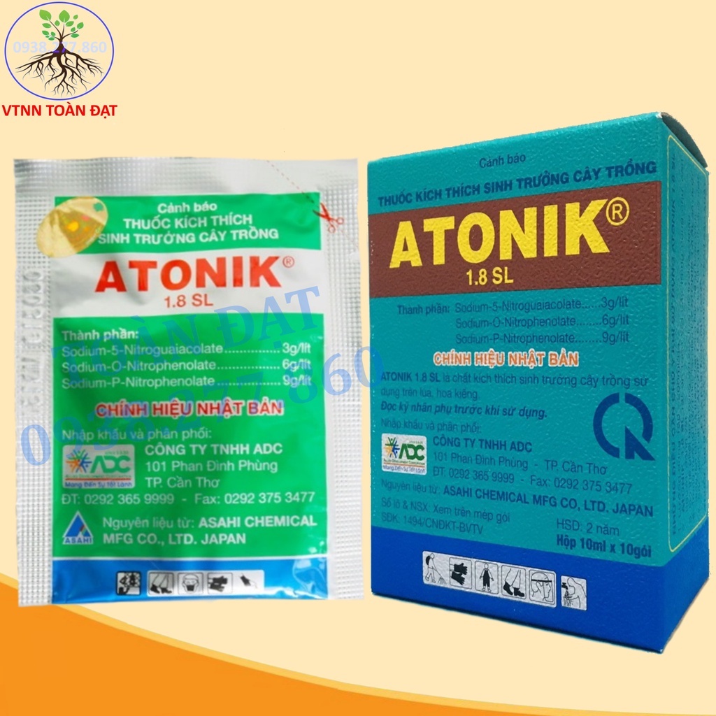 Phân Bón Lá Atonik 1.8SL (hộp 10 gói)