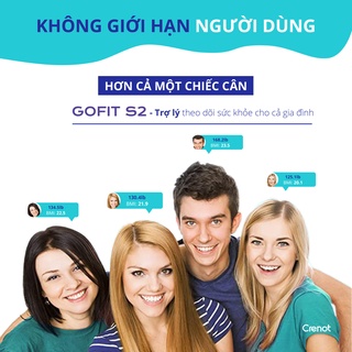 Cân điện tử sức khoẻ thông minh crenot gofit s2 đo 15 chỉ số cơ thể kết - ảnh sản phẩm 7