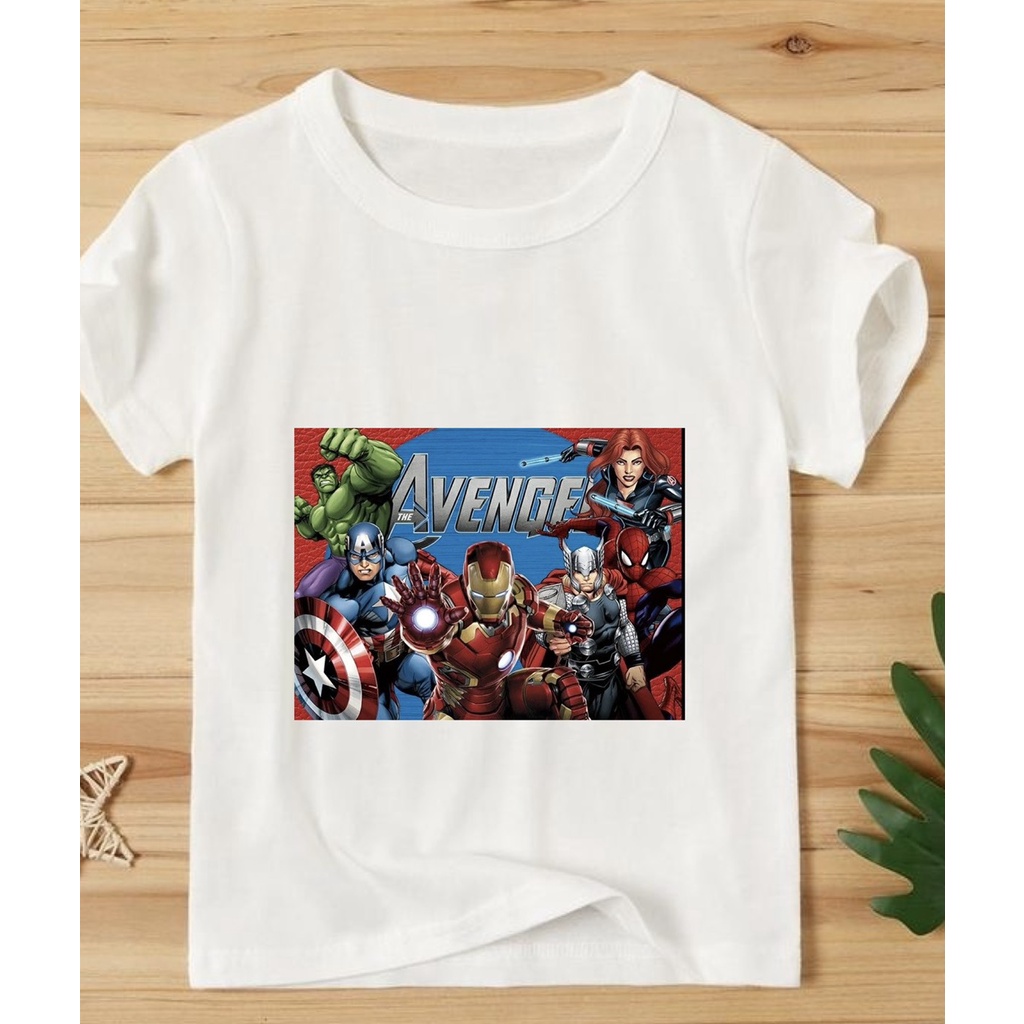 áo thun bé trai in hình avenger marvel siêu anh hùng