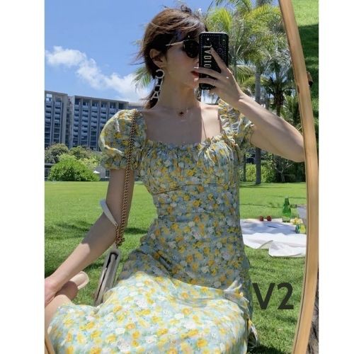 Đầm nữ hoa nhí, đầm nữ dáng dài kiểu dáng vintage, phong cách mùa hè tươi trẻ, hàng đủ size | BigBuy360 - bigbuy360.vn