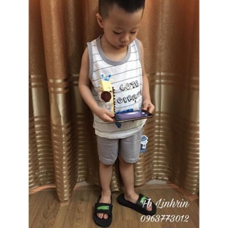 Combo 2 Bộ ba lỗ Bé trai