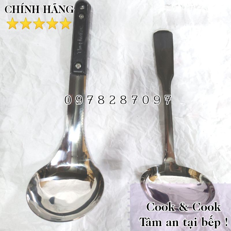 Muỗng canh muôi múc canh vá múc canh vá súp inox 304 cao cấp Thaphafac- Vietcook