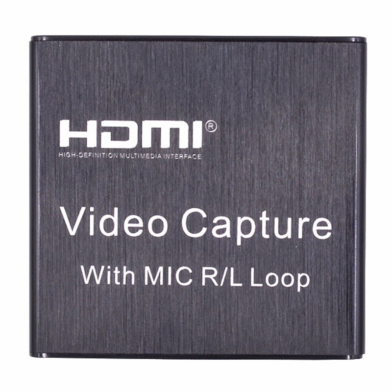 New HDMI Device 1080p @ 30fps USB Video Capture Disc Video Recorder HD Adapter USB Recording FHD Game Capture Card with Micro Loop R