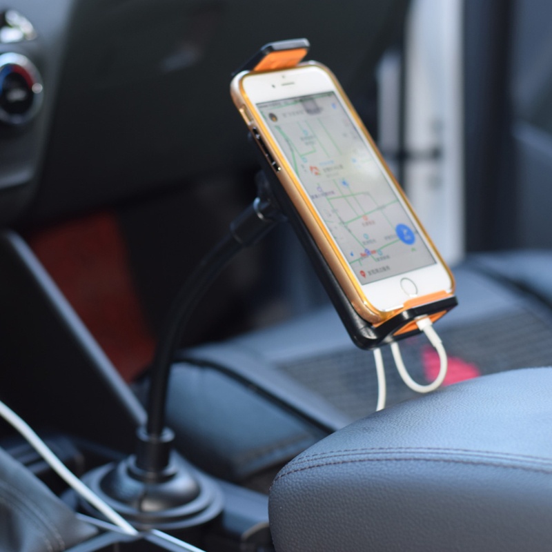 Giá Đỡ Điện Thoại / Máy Tính Bảng Màu Đen Siêu Bền Tiện Dụng Cho Xe Hơi