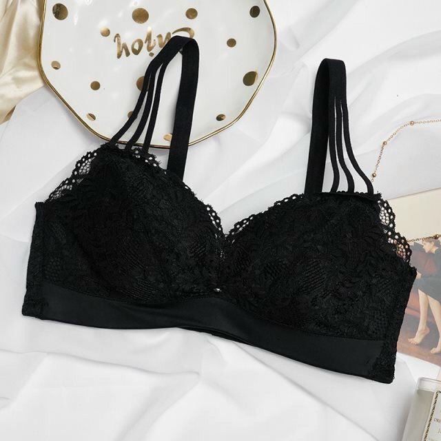 Áo ngực ko gọng phối ren có lỗ thông hơi đệm dày vừa siêu nâng 500