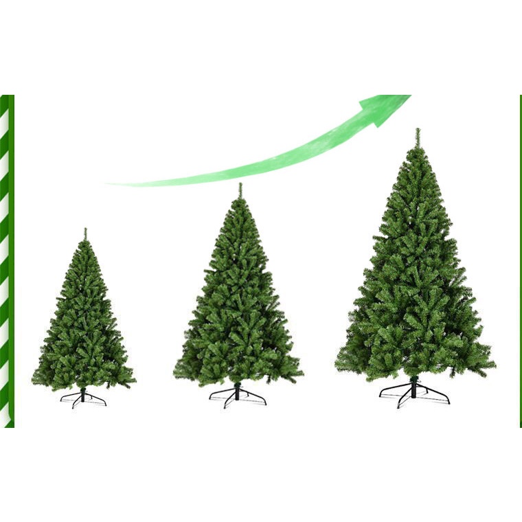 Cây thông Noel 150cm tán lá siêu dày loại 450 đầu cành+ Bộ phụ kiện trang trí cao cấp- C150