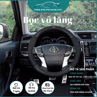 Bọc vô lăng CACBON xe Hyundai I10, I20, I30, Accent, Santafe, Tucson, Kona, Getz, Avante, Elantra, Creta,Venue BVL-CA001
