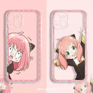 SPY×FAMILY Anya Ốp Điện Thoại Trong Suốt Họa Tiết Anime Cho iPhone 14 13 12 11 pro promax 13mini 12mini x xs xsmax xr 7 8 plus